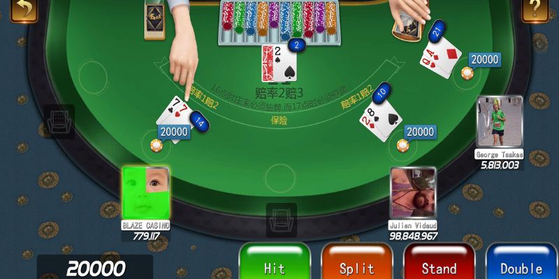 Mẹo và chiến lược chơi Blackjack tại HitClub theo chuẩn casino